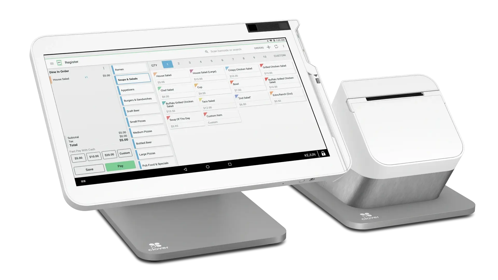 Clover Station Solo single-screen countertop POS system