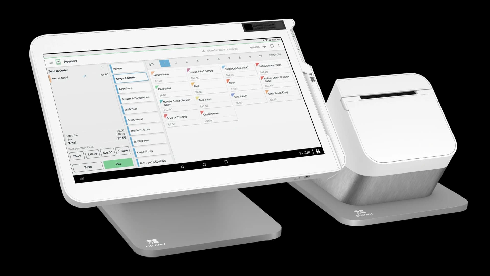 Clover Station Solo single-screen countertop POS system